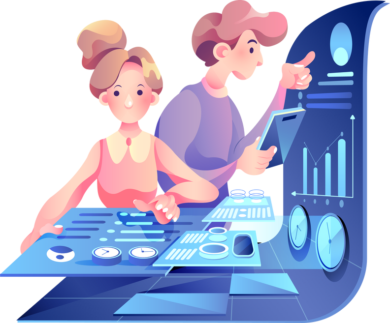 Analysis Digital Marketing Illustration